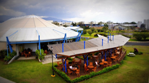 View of the terrace cafe of CR2