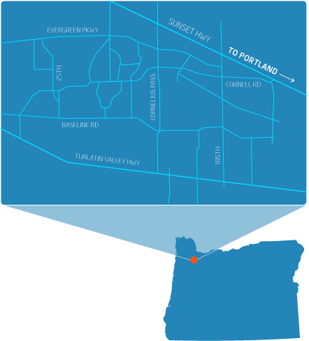 Oregon Campuses Map