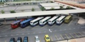 Bus parking lot