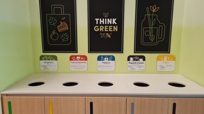 CR2 Cafeteria recycling point