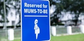 Reserved for Mum to Be Priority Parking Area